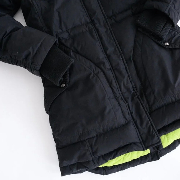 Sam Edelman Black Parka with Faux Fur Trim Hood Size Small - Picture 6 of 15